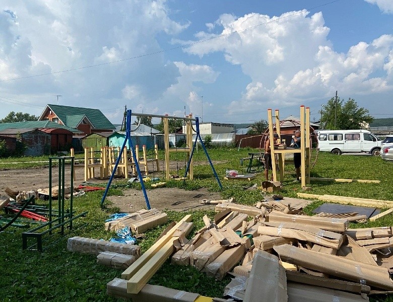 В Первомайском районе откроют новую детскую площадку