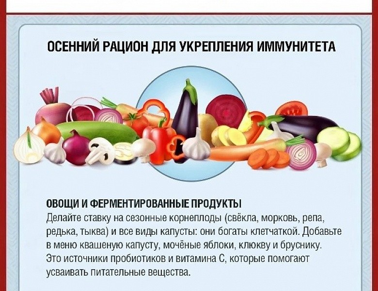 Роспотребнадзор рассказывает, как выстроить осенний рацион для укрепления иммунитета