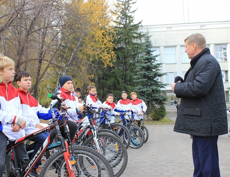Открытие велодорожки на улице Первомайской 